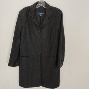 J. Crew Women's Wool Winter Jacket Size M Old Money Quiet Luxury Winter Classic